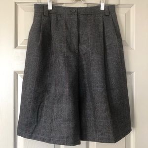 Vintage Benard Holtzman Harvé Benard Ltd. High-Waisted, Pleated, Plaid Shorts